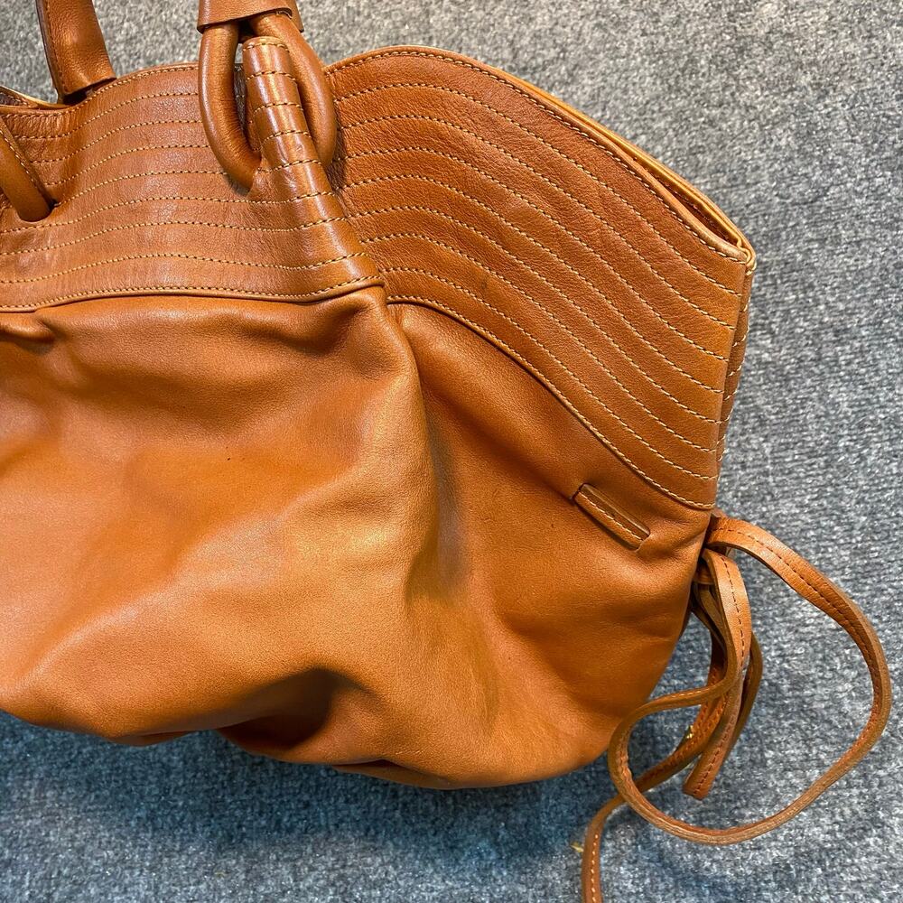 Dolce Gabbana XX Anniversary Brown Genuine Leather Hobo Shoulder Bag Large Purse - Picture 6 of 13